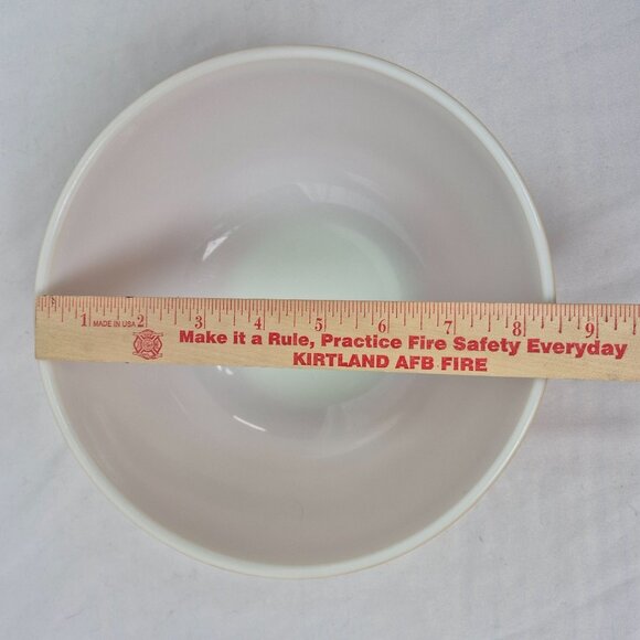 Pyrex Milk Glass Butterfly Flowers Mixing Bowl 2.5qt 403 Orange/White VINTAGE - Picture 10 of 10